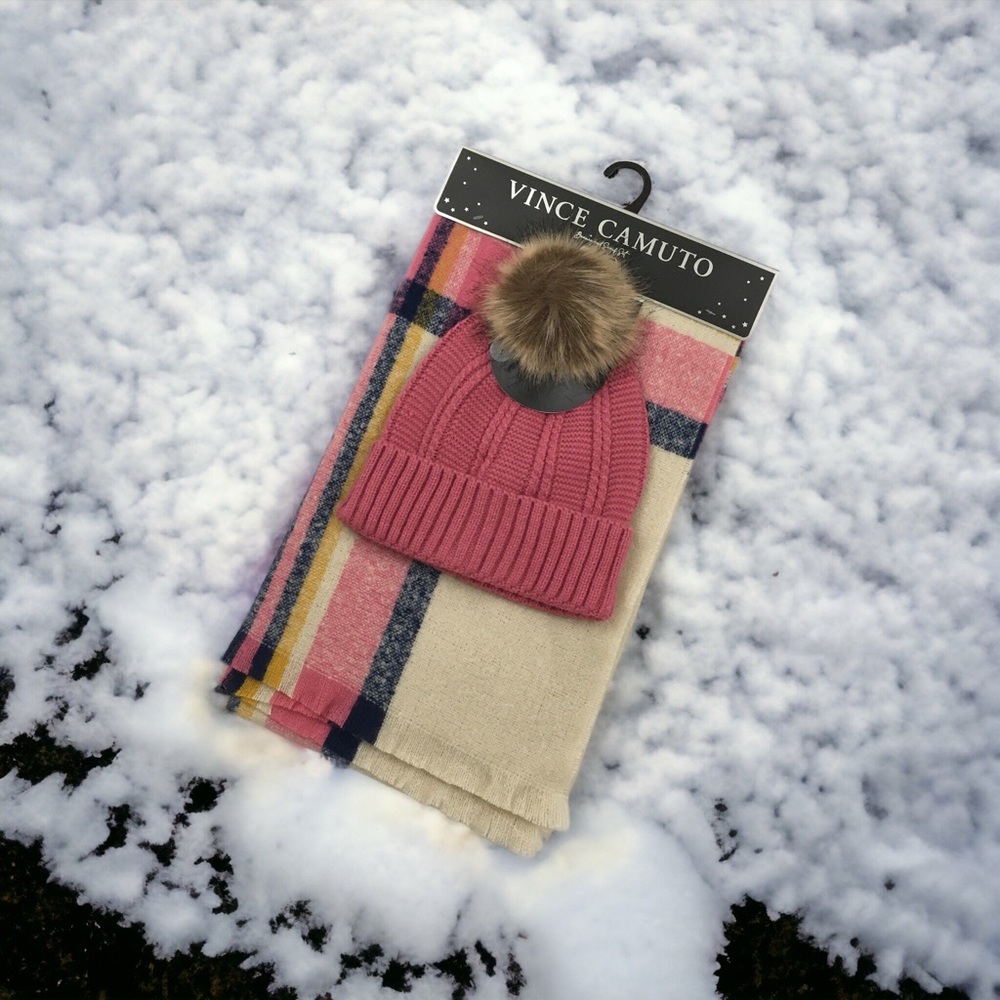 Vince Camuto Scarf & Beanie Set